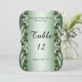 Cartes de numéro de table irlandaise (Debout devant)