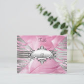 Cartes de Numéro de Table Rose Sweet 16 (Debout devant)