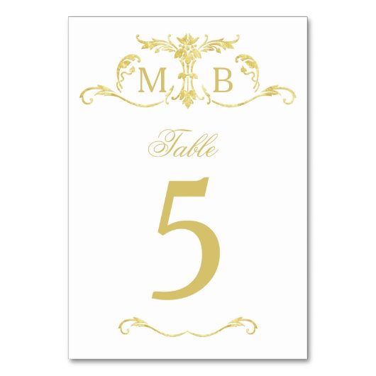 Cartes de numéro de tableau des numéros de table d (Par défaut)