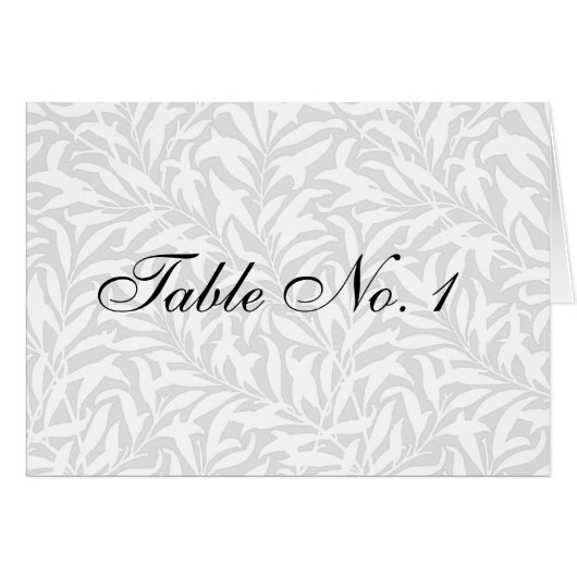 Cartes de numéros de table de mariage (Devant Horizontal)