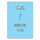 Cartes de numéros de table de mariage classiques (Par défaut)