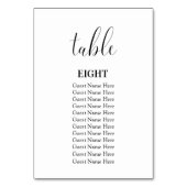 Cartes de numéros de table de mariage moderne mini (Par défaut)