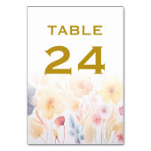 Cartes de numéros de table des Mariages floraux (Dos)