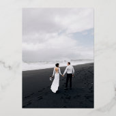 Cartes de numéros de table en feuille métallique é (Verso)