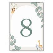 Cartes de numéros de table pour les animaux de saf (Par défaut)