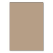 Cartes de numéros de table taupe pâle (Dos)