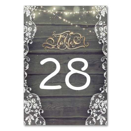 Cartes de numéros de tableau de la chaîne de dente (Par défaut)