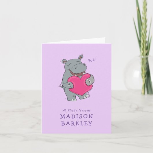 Cartes de papeterie de la Saint-Valentin pour enfa (Devant)