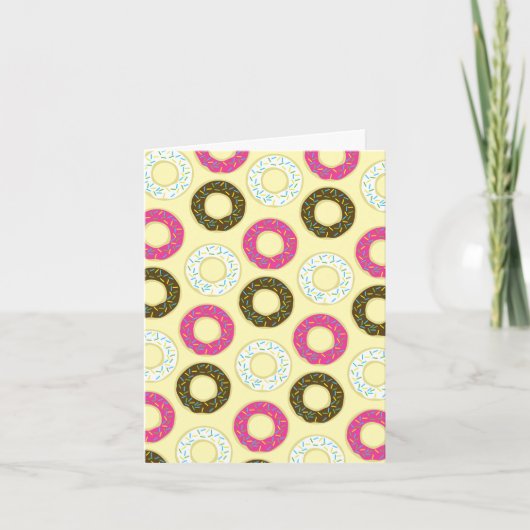Cartes de papeterie Donut Cute pour enfants (Devant)