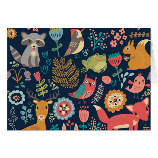 Cartes de papeterie Forest Friends (Devant horizontal)