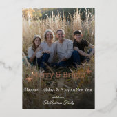 Cartes de papier métallisé avec flocons de neige J (Recto)