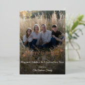 Cartes de papier métallisé avec flocons de neige J (Debout devant)