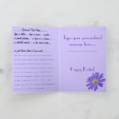 Cartes de Pâques Fleurs bleues Carte de voeux pers (Intérieur)