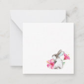 Cartes de Pâques jolies aquarelle lapin (Devant)