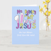 Cartes de Pâques - lapin de Pâques d'enfants (Fleur jaune)