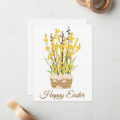 CARTES DE PÂQUES SIMPLE CUTE HAPPY (Devant/Arrière en situation)