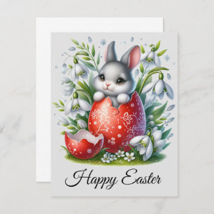 CARTES DE PÂQUES SIMPLE CUTE HAPPY