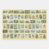 Cartes de Pâques vintages Envelopper les feuilles (Devant 3)