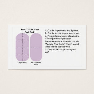 Cartes de paquet de Pedi