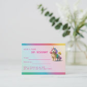 Cartes de parrainage Rose pour Poodle (Debout devant)