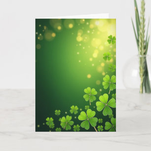 Cartes de partenaire Shamrocks chanceux