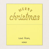 Cartes de parties scintillant de Noël (Inside Unfolded)