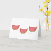 Cartes de pastèque juteuse (Fleur jaune)