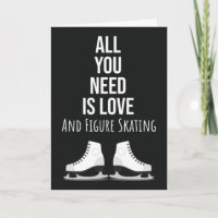 Cartes de patinage artistique mignon Patineur Spor