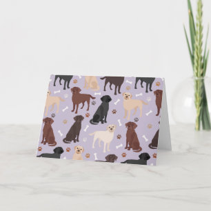 Cartes de pattes et d'os pour le Labrador