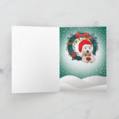 Cartes de pattes Westie Père Noël (Intérieur)