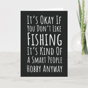 Cartes de pêche amusantes Pêcheur Humour Pêche à l