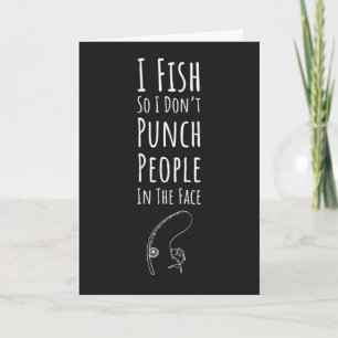 Cartes de pêche amusantes Sport pêcheur Pêcheurs