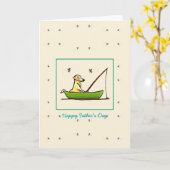 Cartes de pêche de laboratoire jaune pour les papa (Fleur jaune)