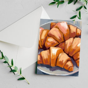 Cartes de peinture de boulangerie fraîche de crois