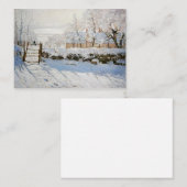 Cartes de peinture de Claude Monet Pie (Devant / Derrière)