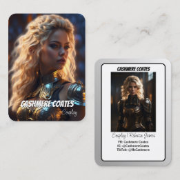 Cartes de personnage minimalistes pour cosplay | C