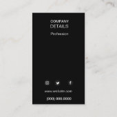 Cartes de photographie de Headshot (Dos)