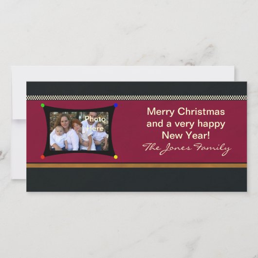 Cartes de photos - Insérer une photo de Noël (Devant)