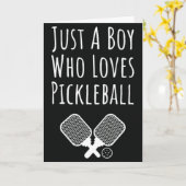Cartes de Pickleball pour garçons Sports Citation  (Fleur jaune)