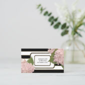 Cartes de Place Anglais Rose Hydrangea Parties sci (Debout devant)