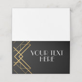 Cartes de place Art Déco Roaring des années 20 vin (Extérieur déplié)