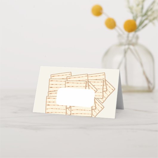 cartes de place avec vin et matzah (Devant)