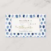 CARTES DE PLACE BAT MITZVAH DE BAR EN COULEUR D'EA (Dos)