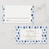 CARTES DE PLACE BAT MITZVAH DE BAR EN COULEUR D'EA (Devant / Derrière)