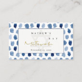 CARTES DE PLACE BAT MITZVAH DE BAR EN COULEUR D'EA (Dos)