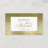 CARTES DE PLACE BAT MITZVAH DU BAR NAVY GOLD DAHLI (Dos)