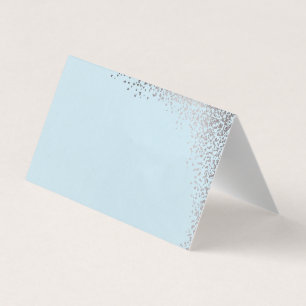 Cartes de place chatoyantes de table confetti