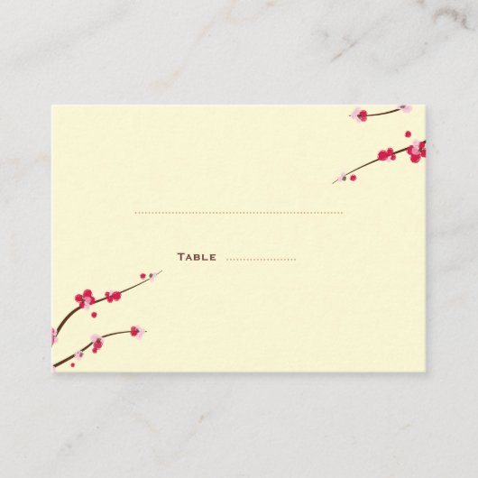 Cartes de place Cherry Blossom (Devant)