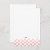 Cartes de place Chevron FOLDABLE - aubergine (Devant / Derrière)