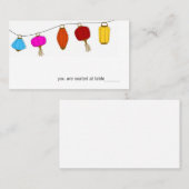 Cartes de Place Chinoises (Devant / Derrière)